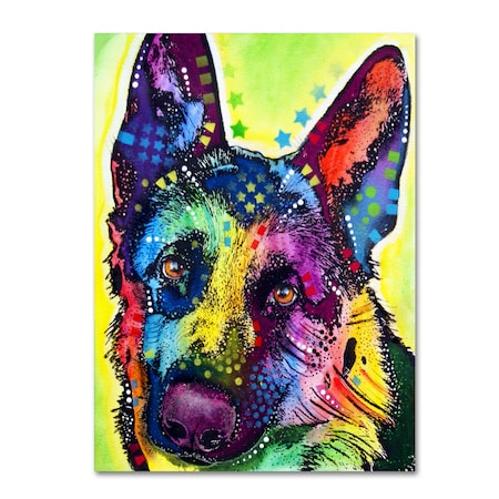 Trademark Fine Art Dean Russo 'German Shepherd' Canvas Art, 14x19 ALI0238-C1419GG